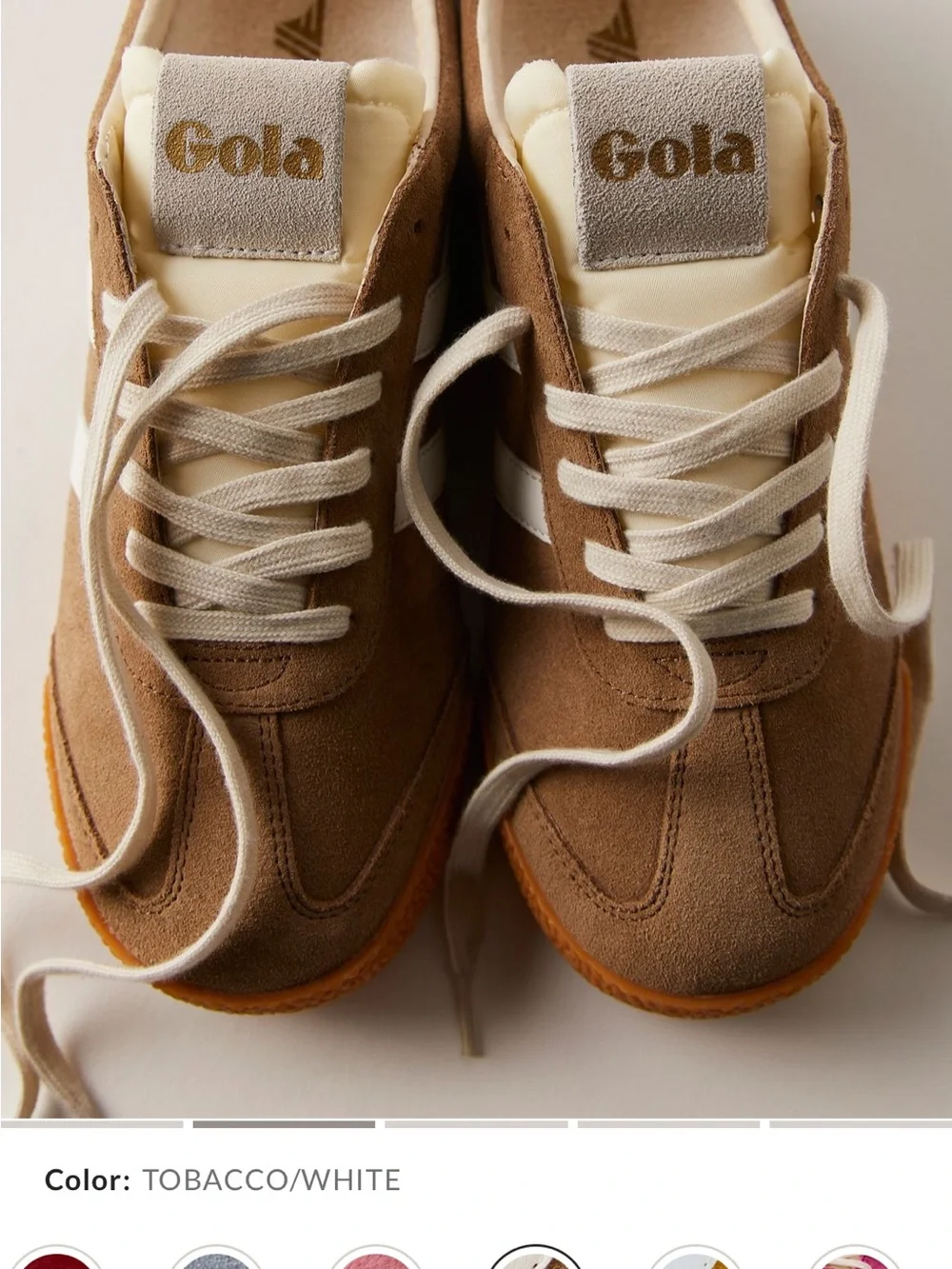 Gola only worn